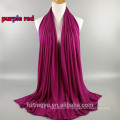 Confortable Feel coton foulard en gros plaine coton jersey Hijab pour les femmes